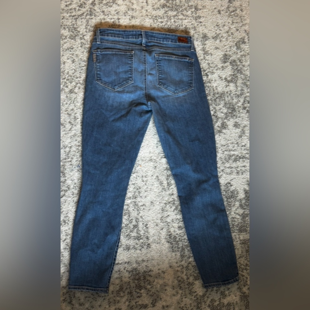 PAIGE by Anthropology Women's Ripped Skinny jeans Size: 31 / US 12 - Picture 2 of 5